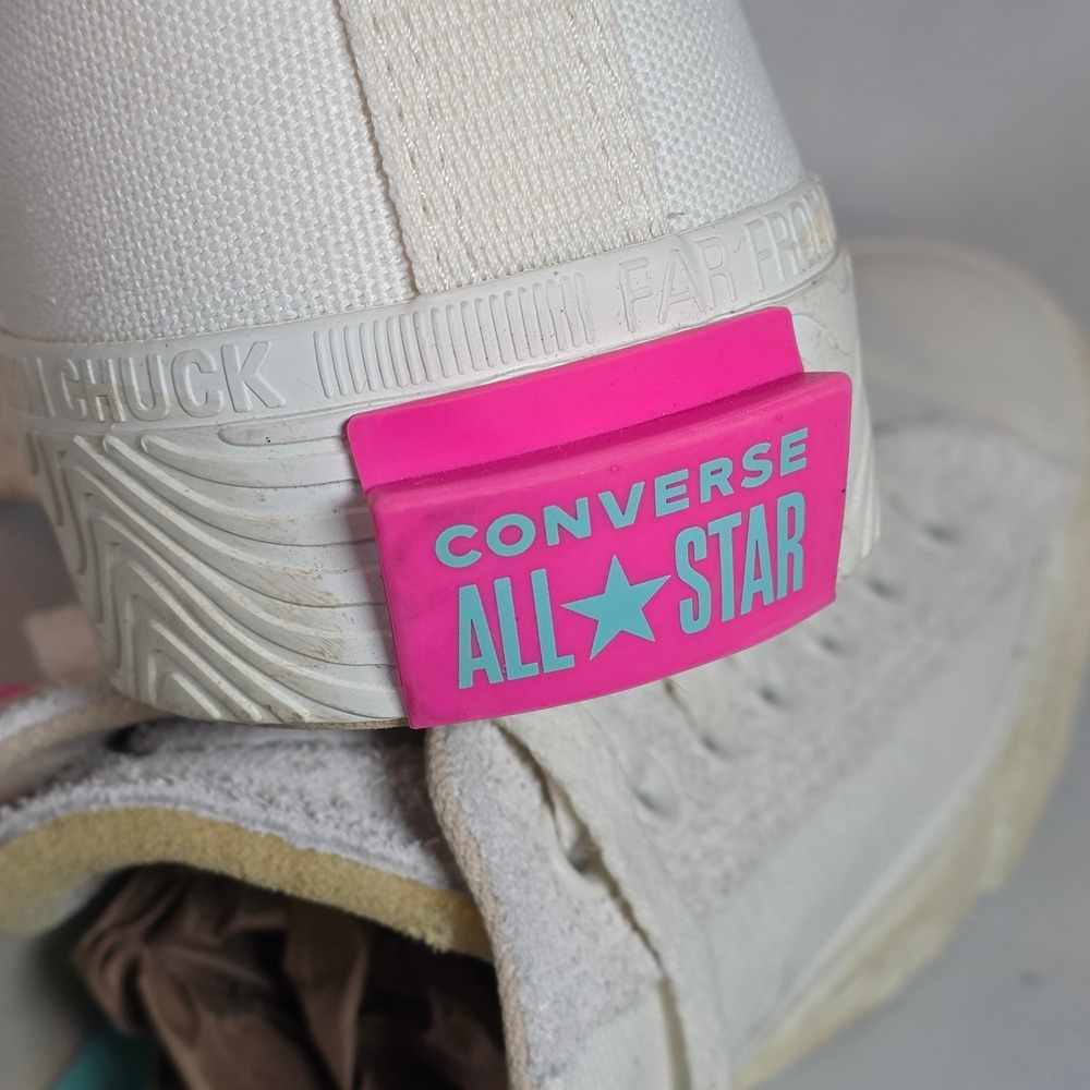 Converse Chuck Taylor Alt Star Weekend Low Egret White Pink Teal Mens 11 Shoes - Picture 7 of 9